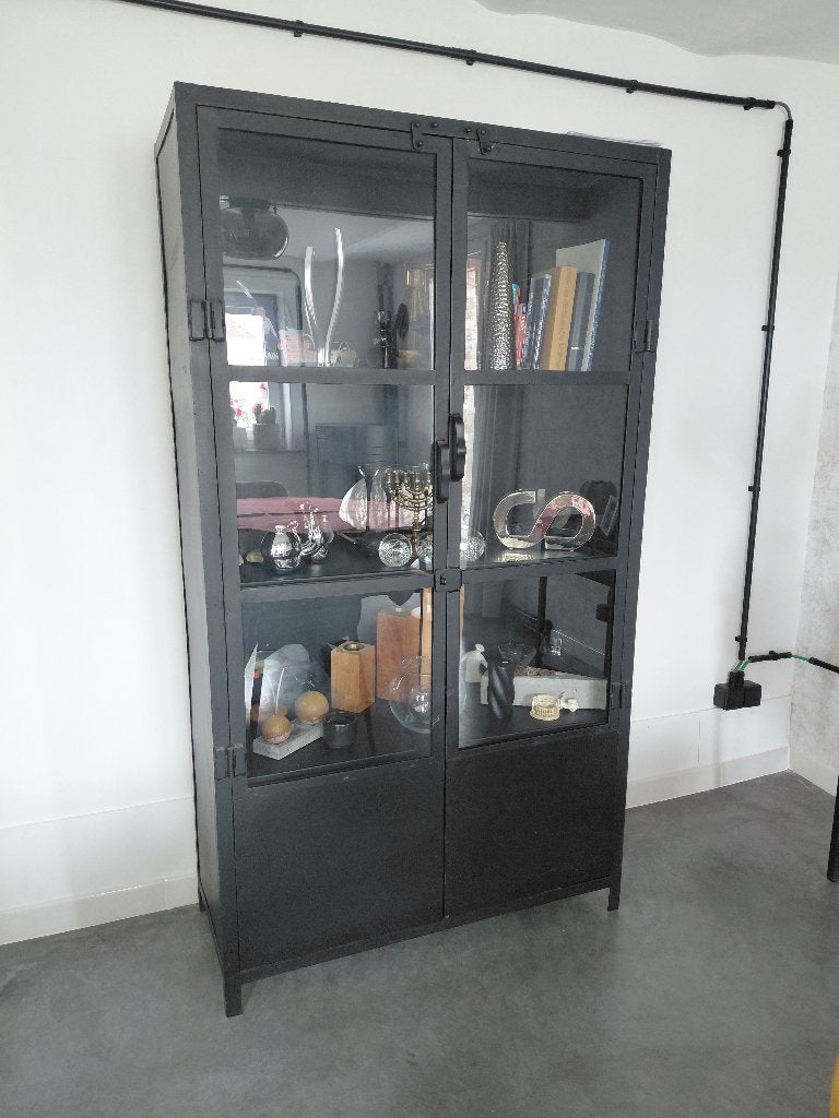 Meubles métalliques, Maison & Meubles, Armoires | Vitrines, Enlèvement, Comme neuf, Verre