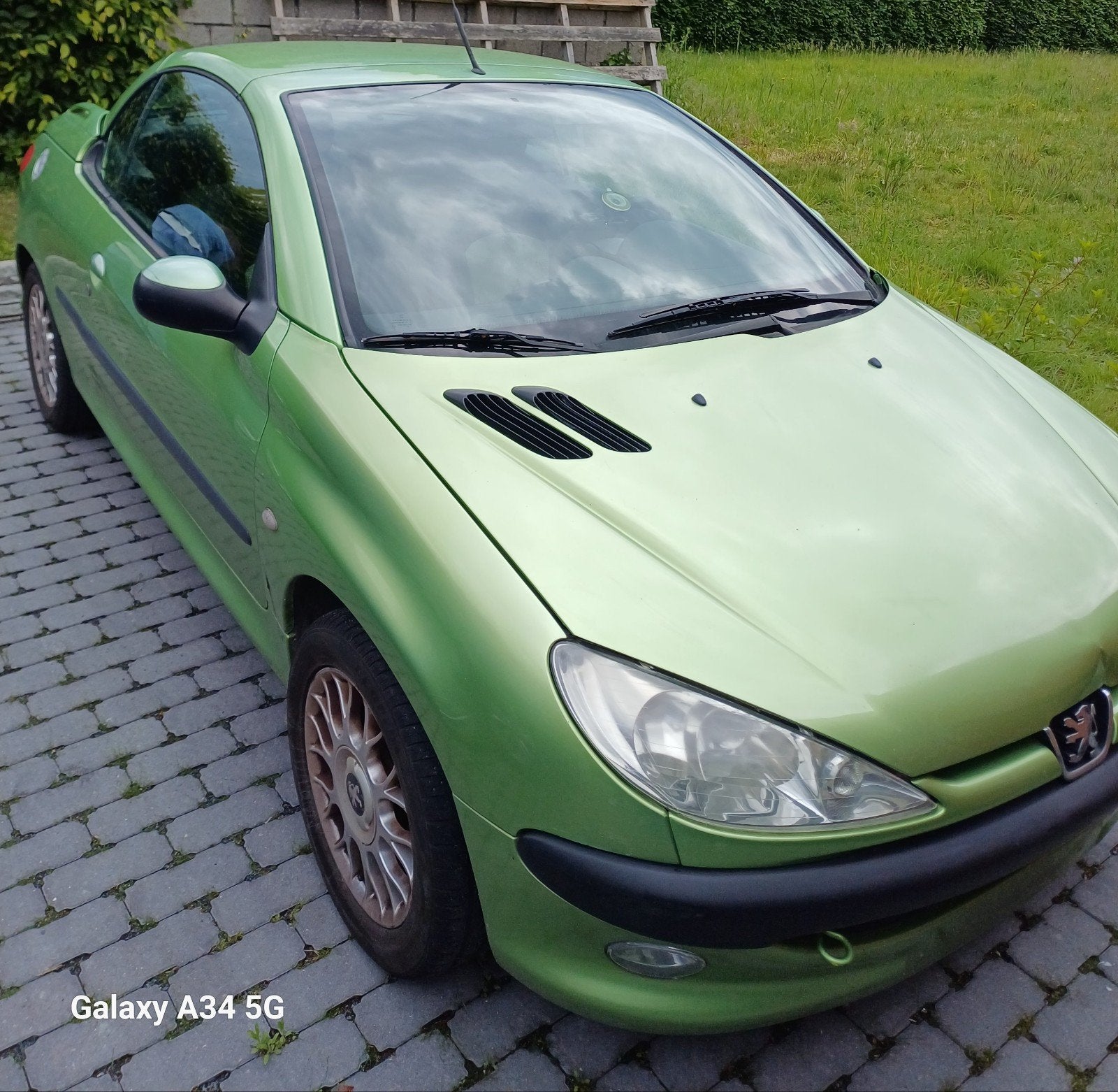 Peugeot 206cc cabrio, 4 zetels, Stof, Zwart, Cabriolet
