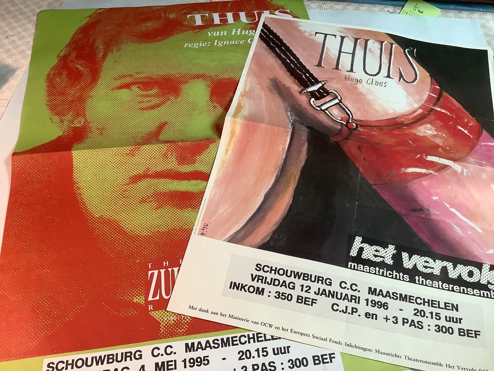 Posters THUIS  HUGO CLAUS, Tickets en Kaartjes, Theater | Overige
