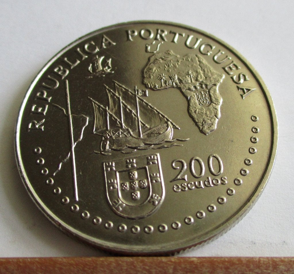10-4a: -1994- TRATADO de TORDESILHAS 200 Esc. -PORTUGAL, Verzenden, Portugal, 10 euro, Losse munt