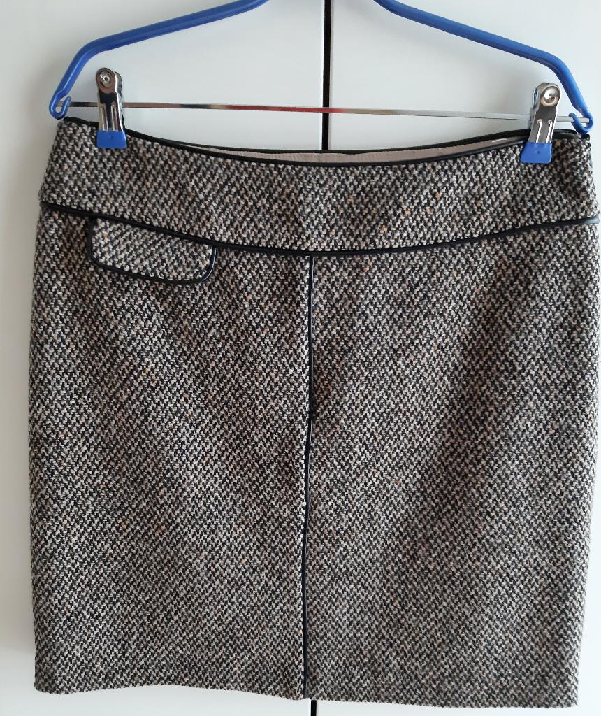 Te koop: Mooie gespikkelde rok van "Terre Bleu", 40, Kleding | Dames, Rokken, Zo goed als nieuw, Maat 38/40 (M), Bruin, Boven de knie
