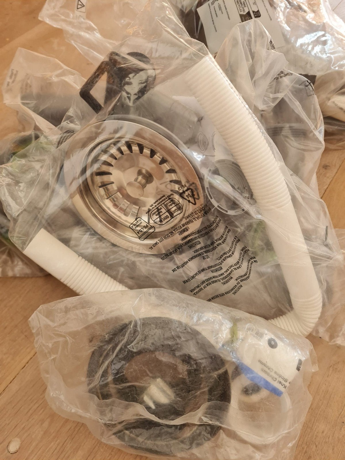Sifon voor dubbele gootsteen, Doe-het-zelf en Bouw, Ophalen, Nieuw