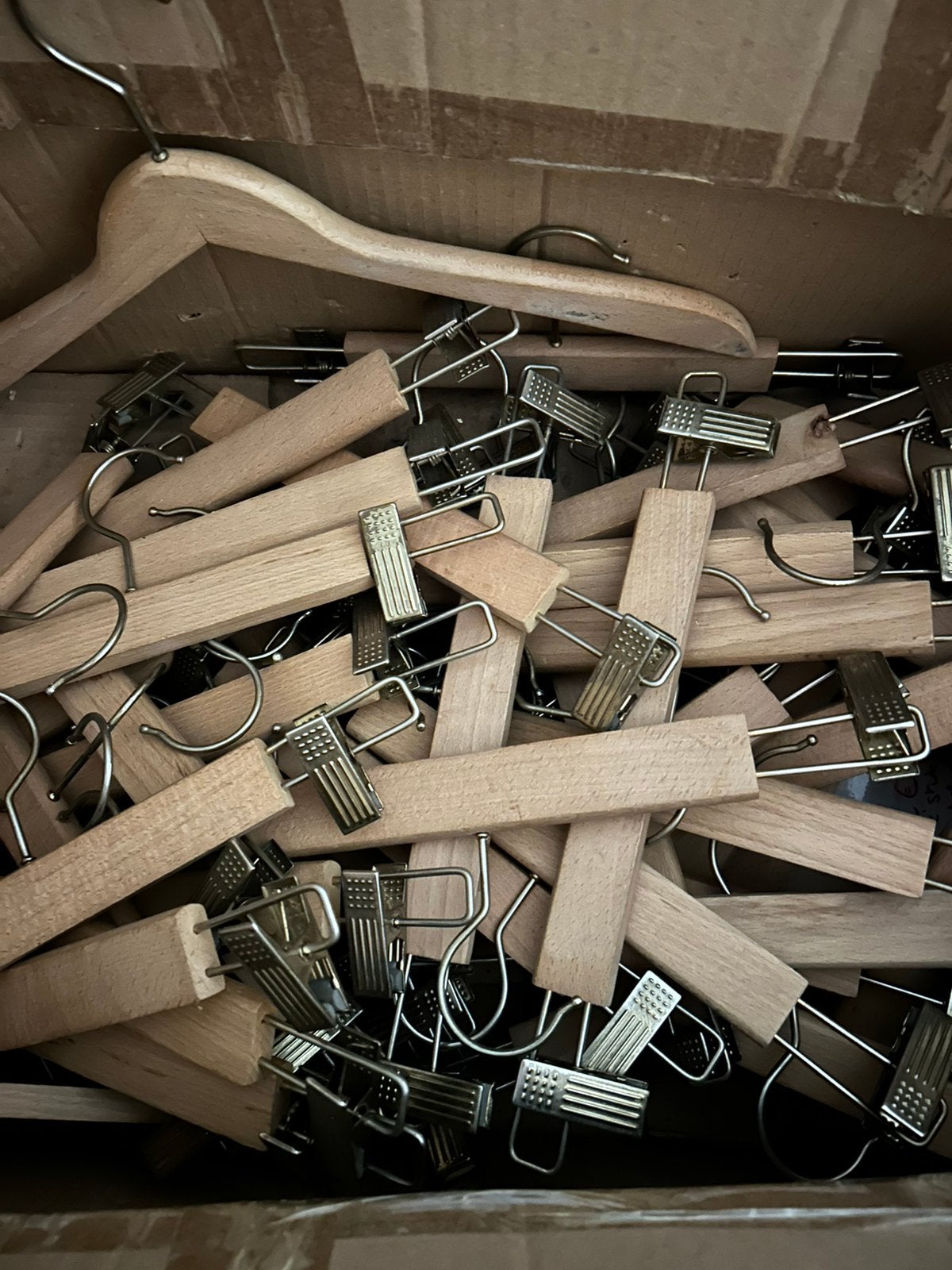 Houten knijp kapstokken, Ophalen, Gebruikt, Hout