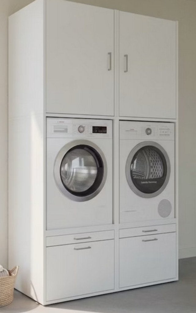 Dubbele waskast voor wasmachine en droogkast, Ophalen, Nieuw