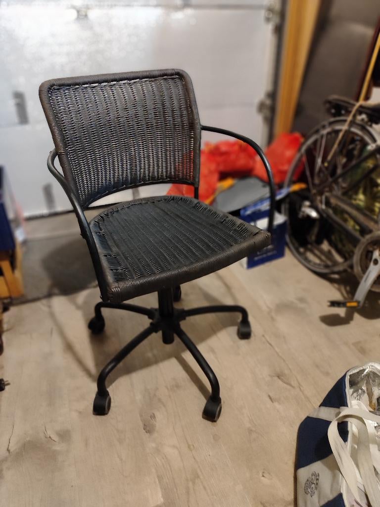 retro bureaustoel, Huis en Inrichting, Bureaustoelen, Ophalen, Gebruikt, Zwart, Bureaustoel