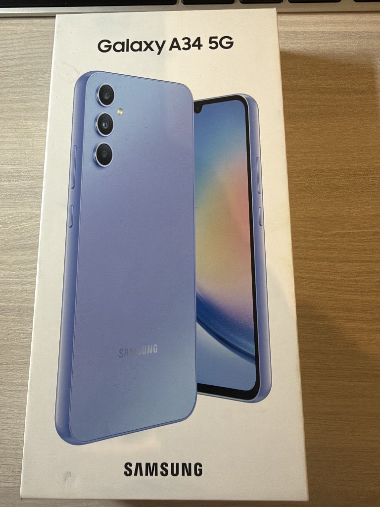 Samsung Galaxy A34 - 128GB, Ophalen, Paars, Touchscreen, Zo goed als nieuw