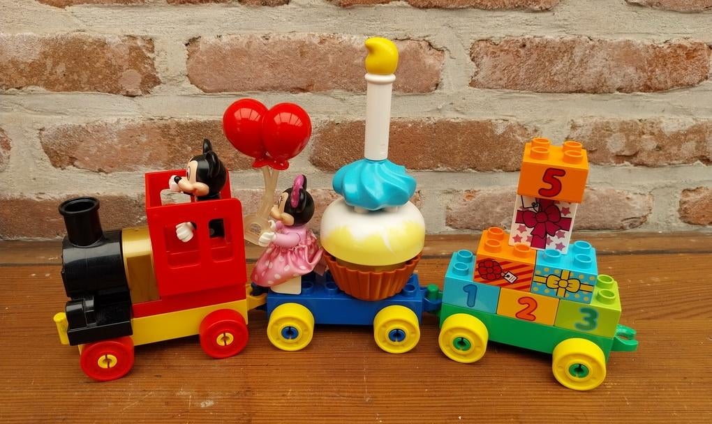 Duplo Disney 10597- Verjaardagstrein van Minnie Mouse, Ophalen of Verzenden, Zo goed als nieuw