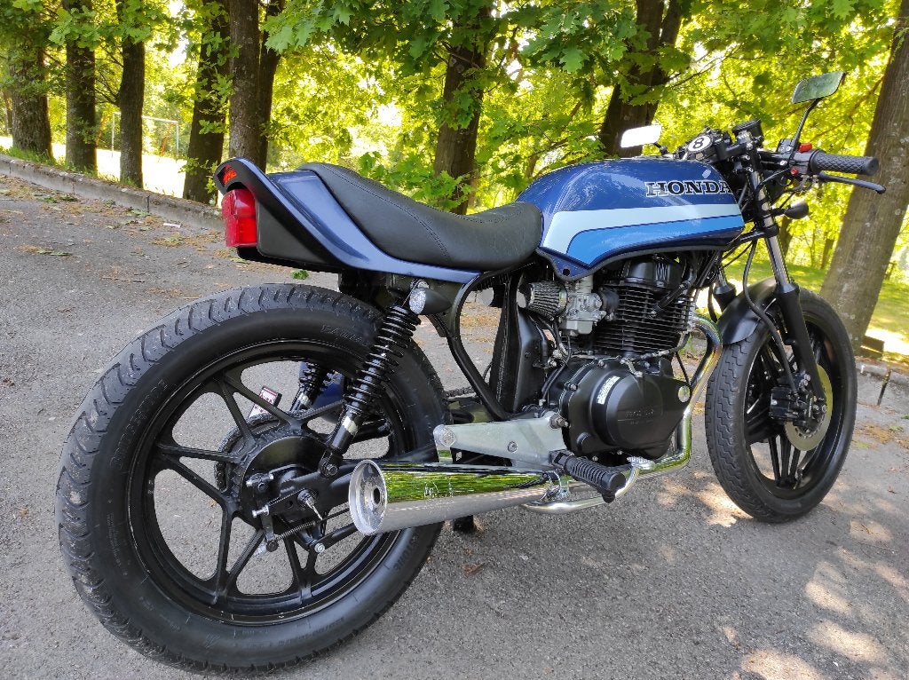 Honda CB400N café racer 1982, Motos, Occasion, Échappement sport, 2 cylindres, 12 à 35 kW