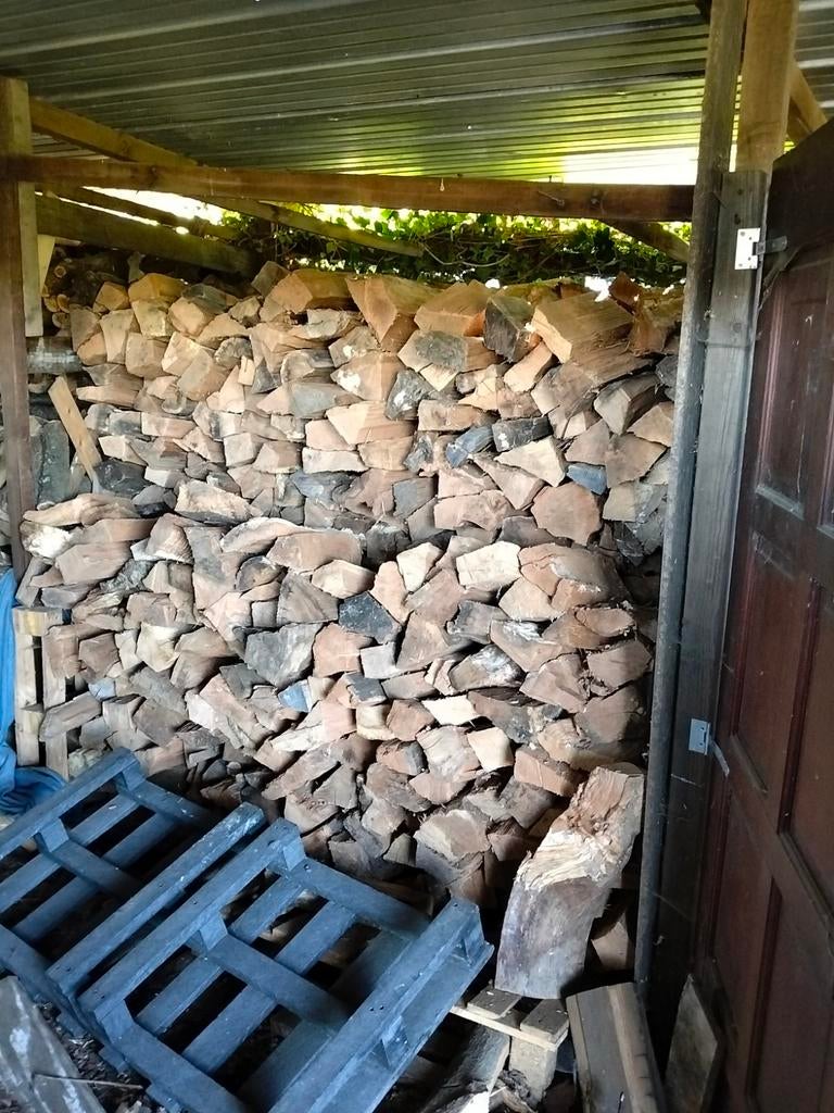 Droog eikenhout gebracht, Tuin en Terras, Brandhout, Ophalen of Verzenden, Eikenhout