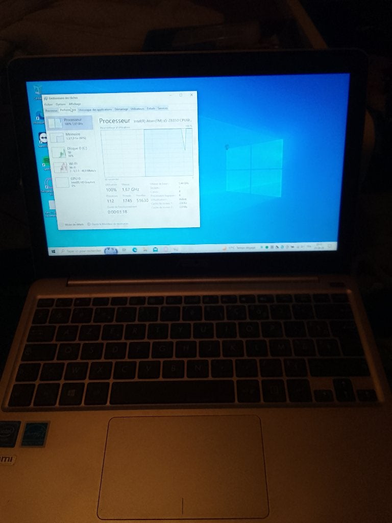 ASUS X206H 11,6 PC Portable, Asus, Enlèvement ou Envoi, 12 pouces, Reconditionné