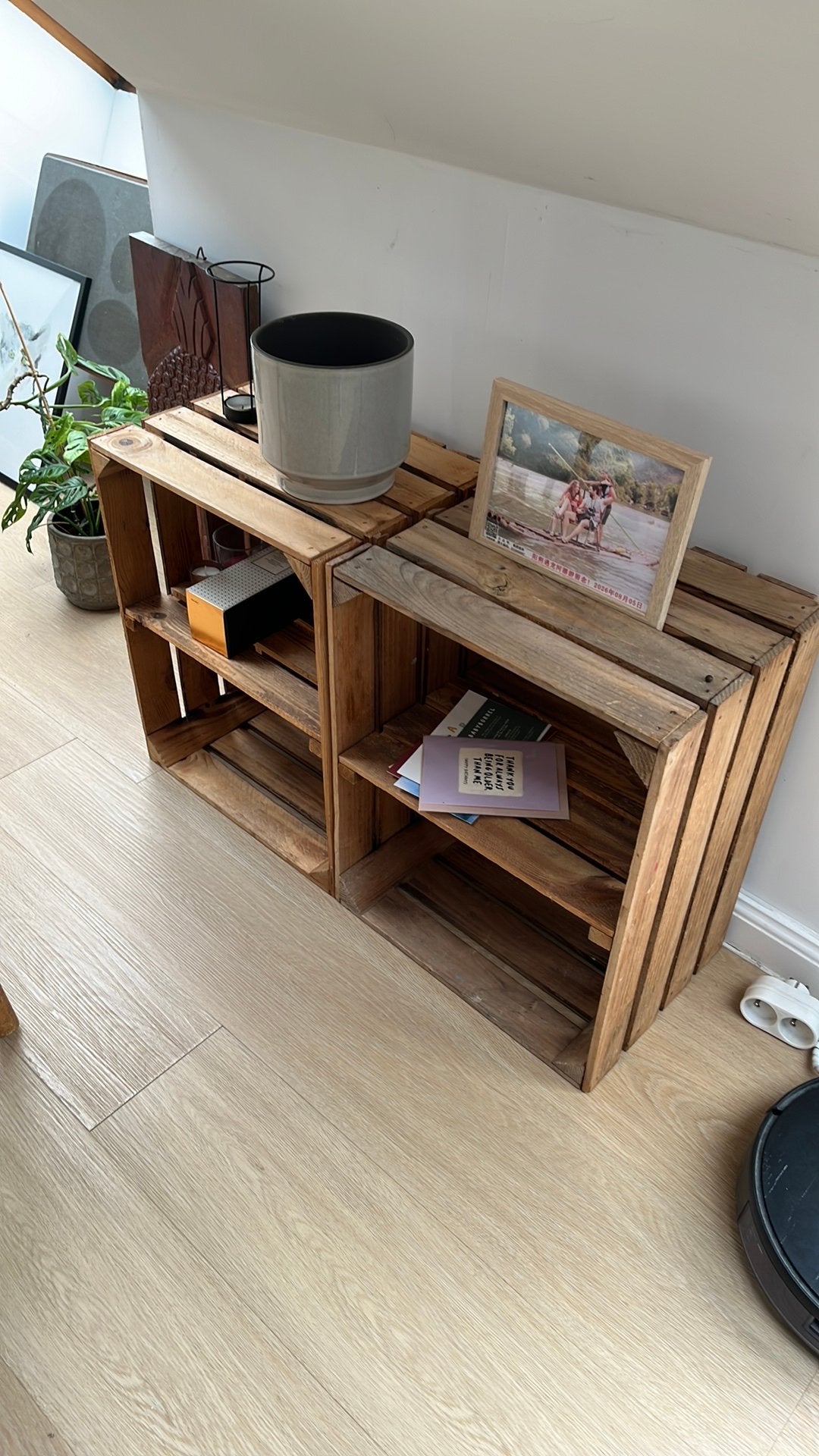 2 houten kratjes, Enlèvement, Comme neuf
