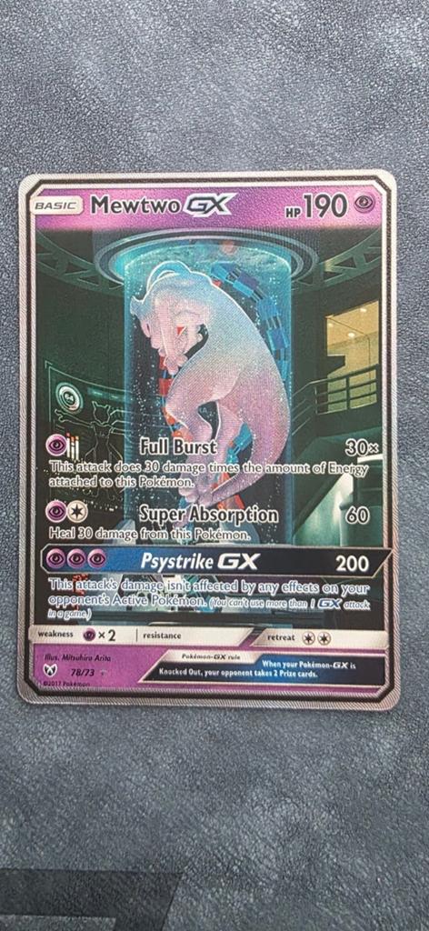 Mewtwo Gx Pokemon kaart Mewtube Pokémon, Hobby en Vrije tijd, Verzamelkaartspellen | Yu-gi-Oh!, Ophalen