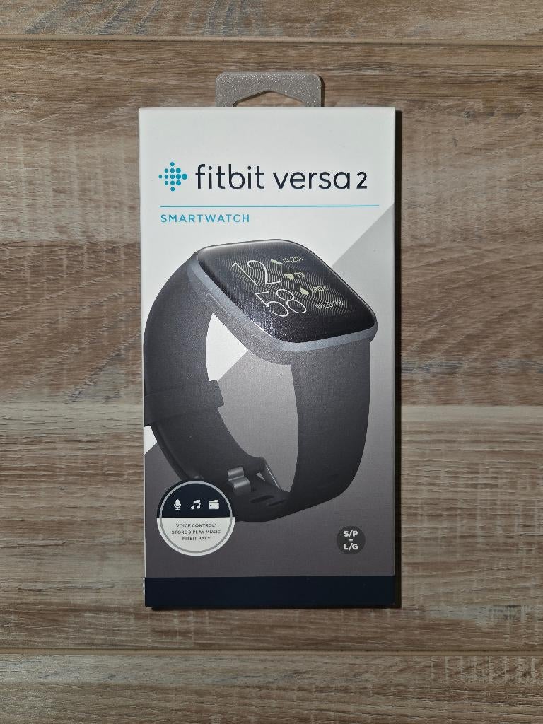 Fitbit Versa 2, Bijoux, Sacs & Beauté, Montres de sport, Utilisé, Android, Noir, Distance, Bandage calorique, Battement de coeur
