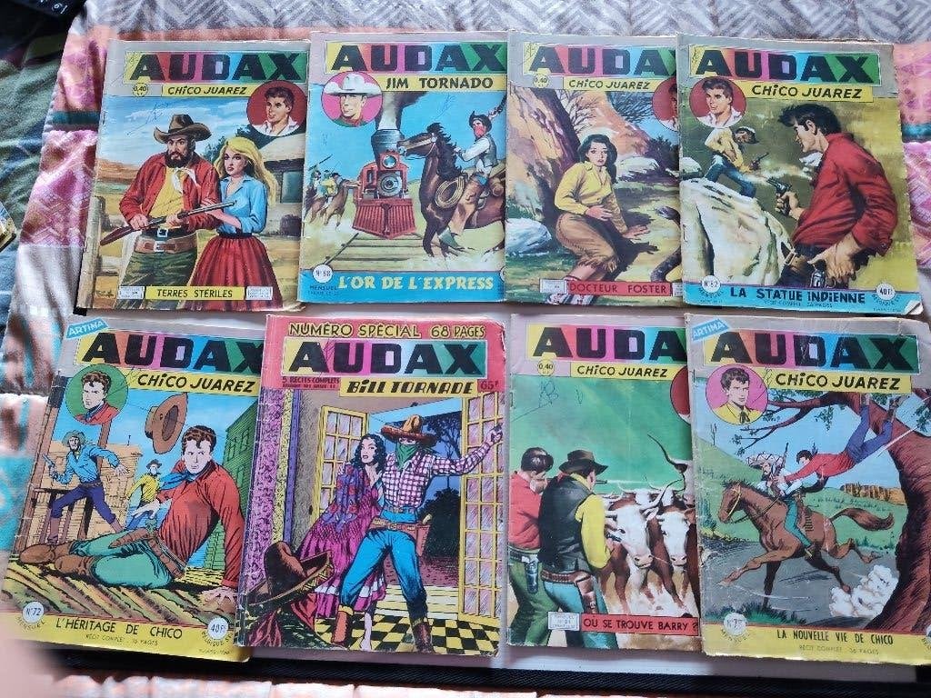 Set van 8 stripboeken collectie Artima Audax, Ophalen of Verzenden, Gelezen