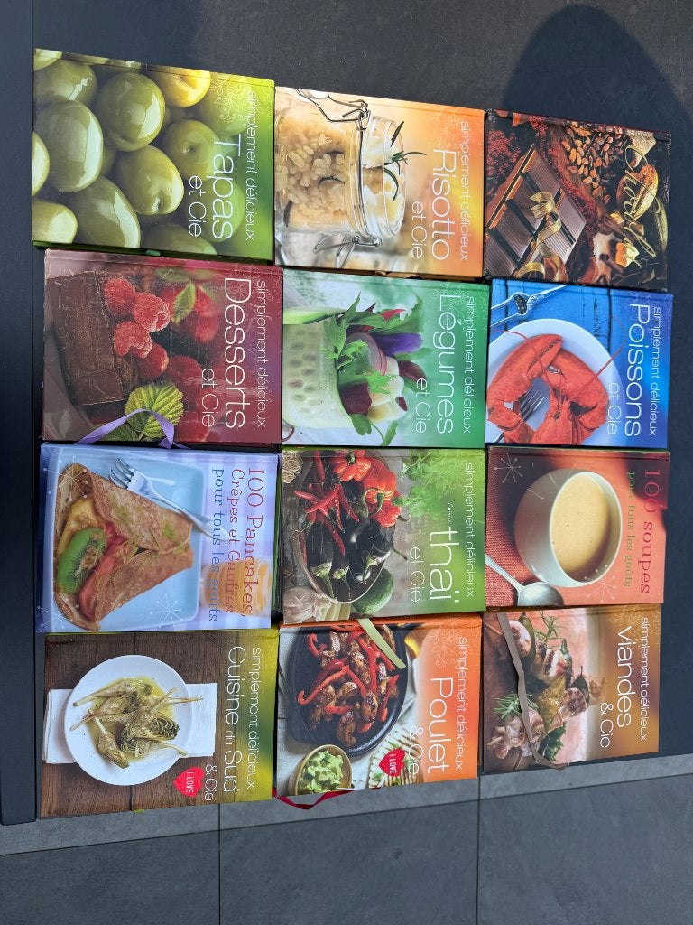 12 livres recettes cuisine, Boeken, Kookboeken, Ophalen, Tapas, Hapjes en Dim Sum, Zo goed als nieuw, Collectif