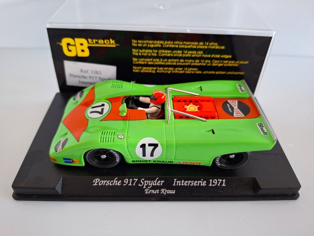 Fly Porsche 917 Spyder interseries 71 Ernst Kraus Réf. GB3, Enfants & Bébés, Neuf, Autres marques, Électrique, Enlèvement ou Envoi
