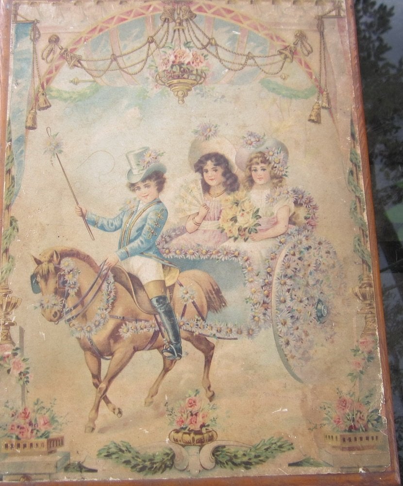 Puzzle ancien en bois,  époque victorienne, vers 1880, Envoi