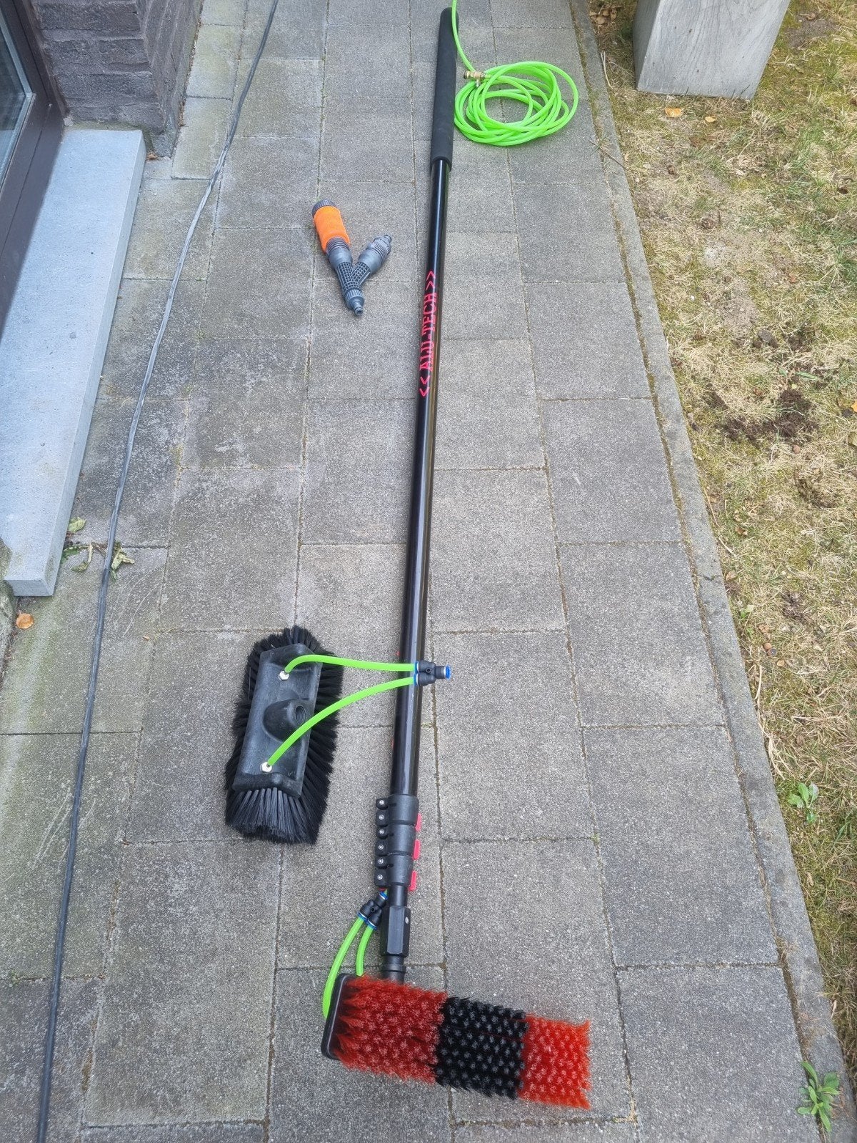 telescopische borstel 7m voor zonnepanelen, dak of Ramen, Ophalen, Bezem of Borstel