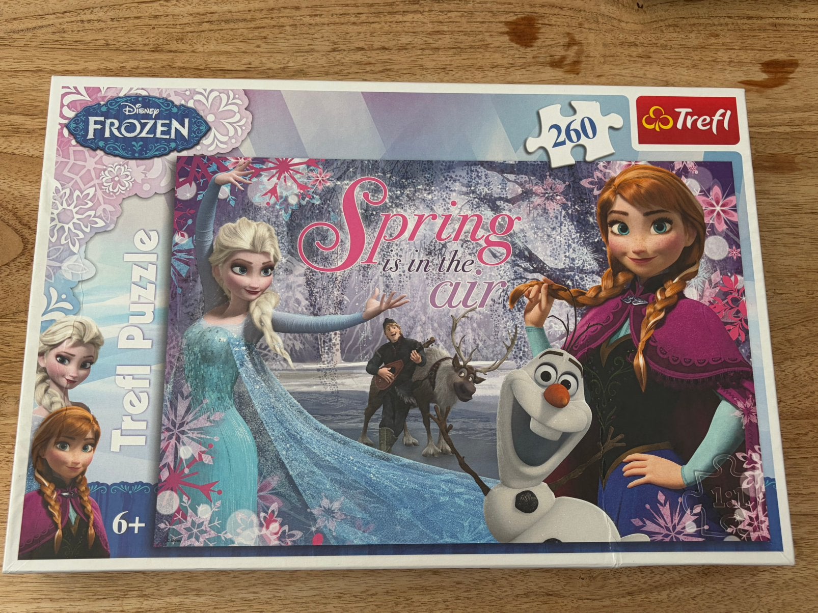 Puzzel - Trefl - 260 stukken - Frozen, Kinderen en Baby's, Ophalen of Verzenden, Meer dan 50 stukjes, Zo goed als nieuw, 6 jaar of ouder