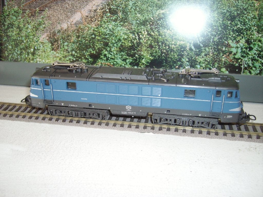 LOCOMOTIVE ÉLECTRIQUE BLEUE LIMA NMBS 150012, Analogique, Enlèvement ou Envoi, Comme neuf, Courant continu