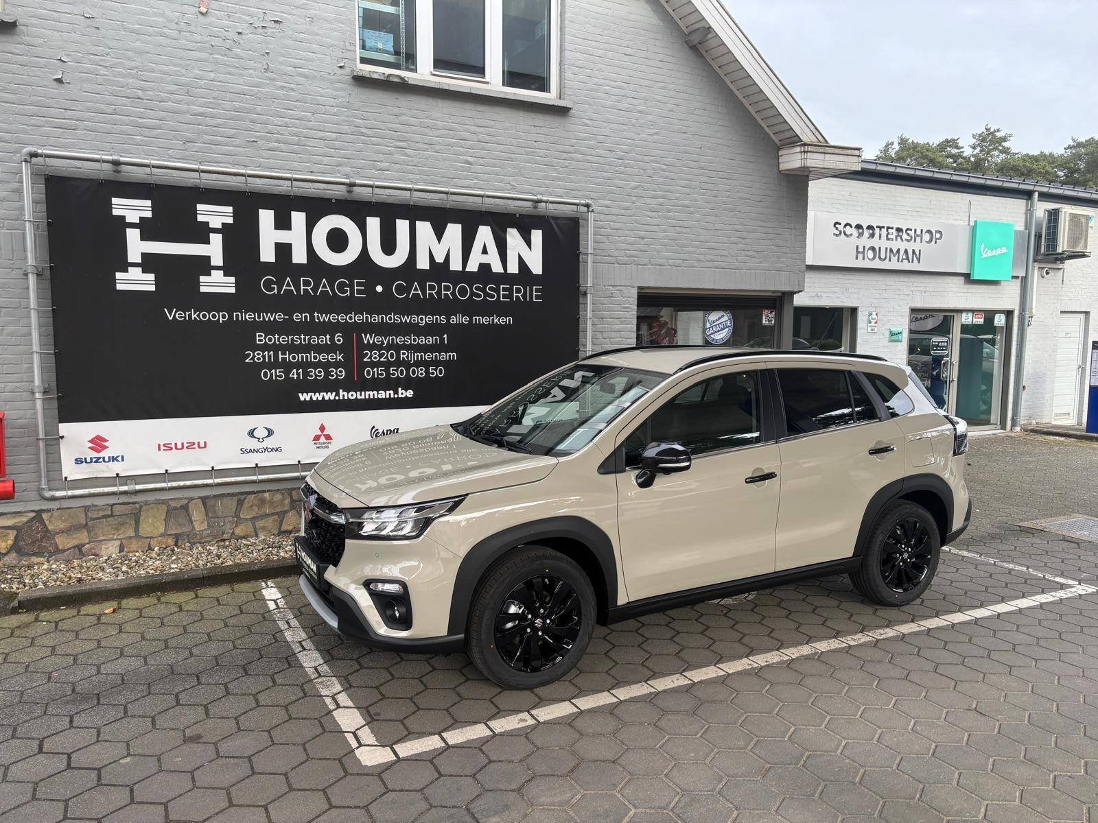 Suzuki S-Cross 1.4 2WD Tsuki Manueel, Auto's, 139 g/km, Zwart, Overige kleuren, Leder en Stof
