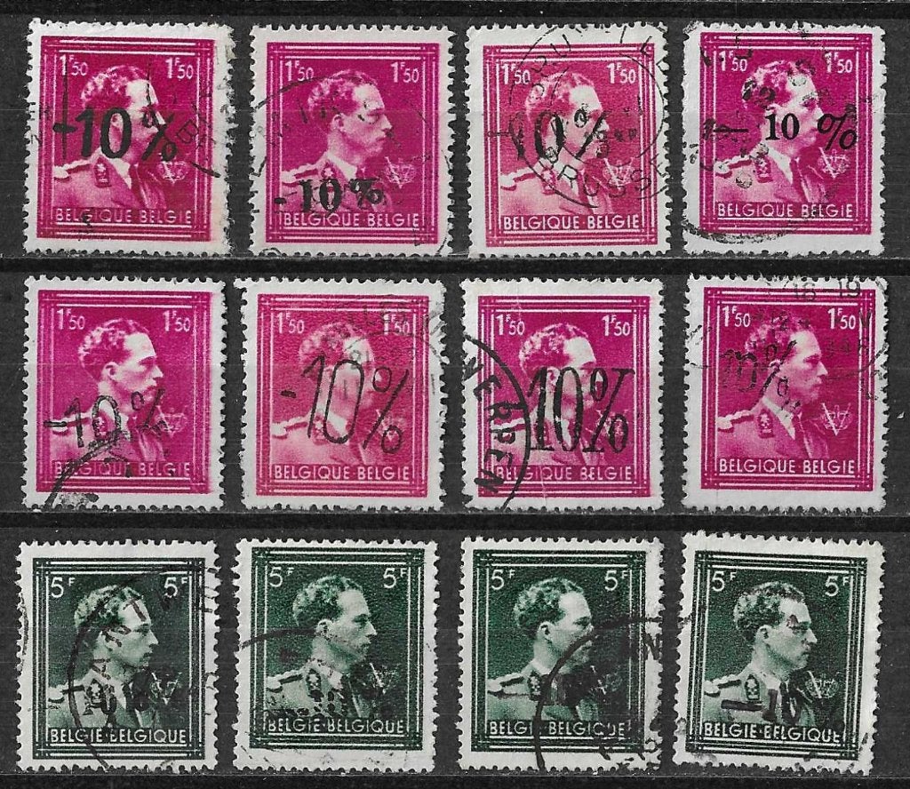 Belgique OPC 724N + 724P H.M. Léopold III, Enlèvement ou Envoi, Affranchi, Chefs d'Etat