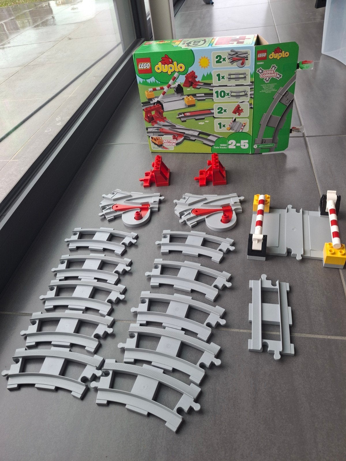 Duplo uitbreiding treinrails, Ophalen, Zo goed als nieuw