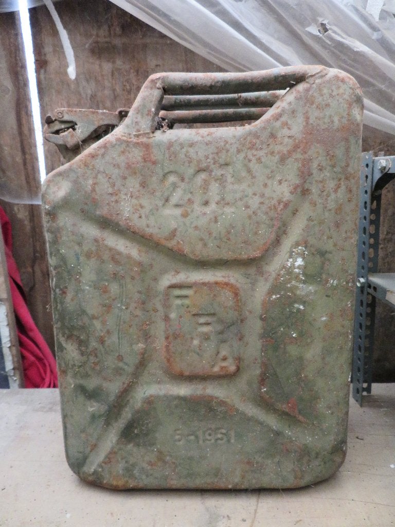 leger kan jerrycan origineel 1951 FFA, Verzamelen, Ophalen