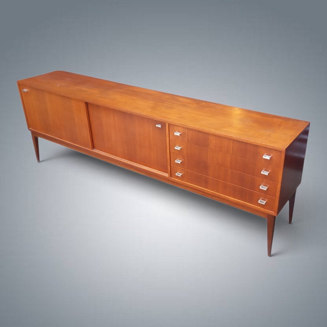 Sideboard Vintage Dressoir Scandinave Teck 1960's, Enlèvement