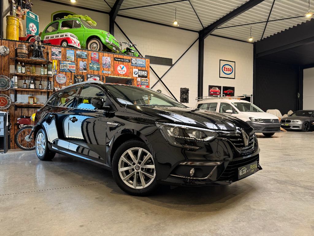 RENAULT MEGANE 1.3 TCE - AUTOMAAT - 140 PK - TOPSTAAT -, Leder en Stof, Zwart, Bedrijf, 5 deurs