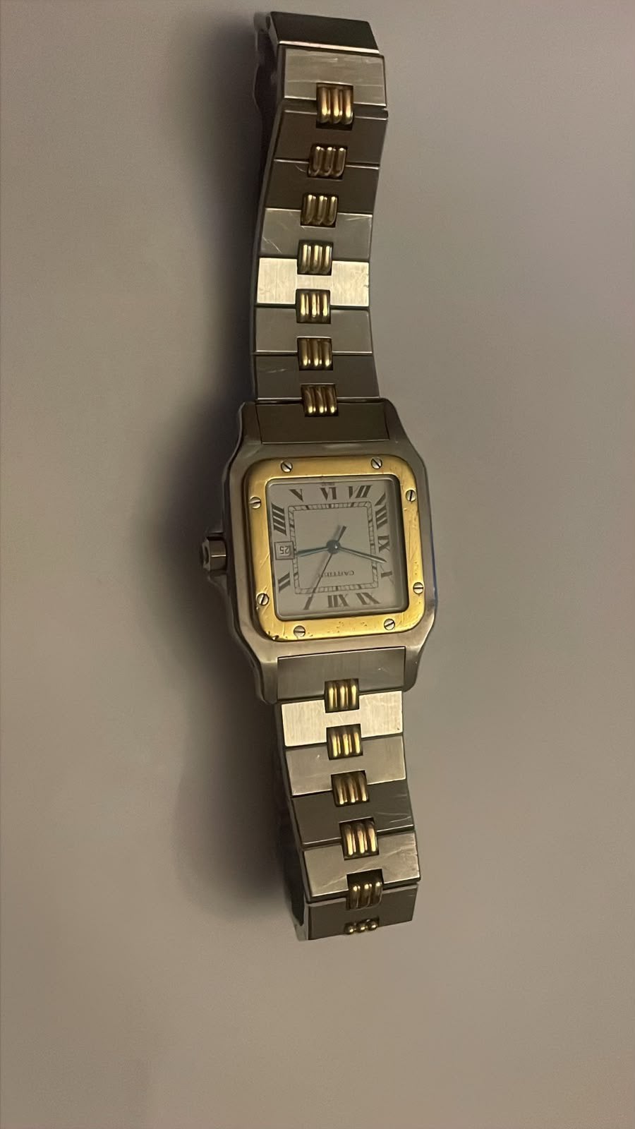 Cartier Santos 2961, Montre-bracelet, Autres marques, Enlèvement ou Envoi, Or