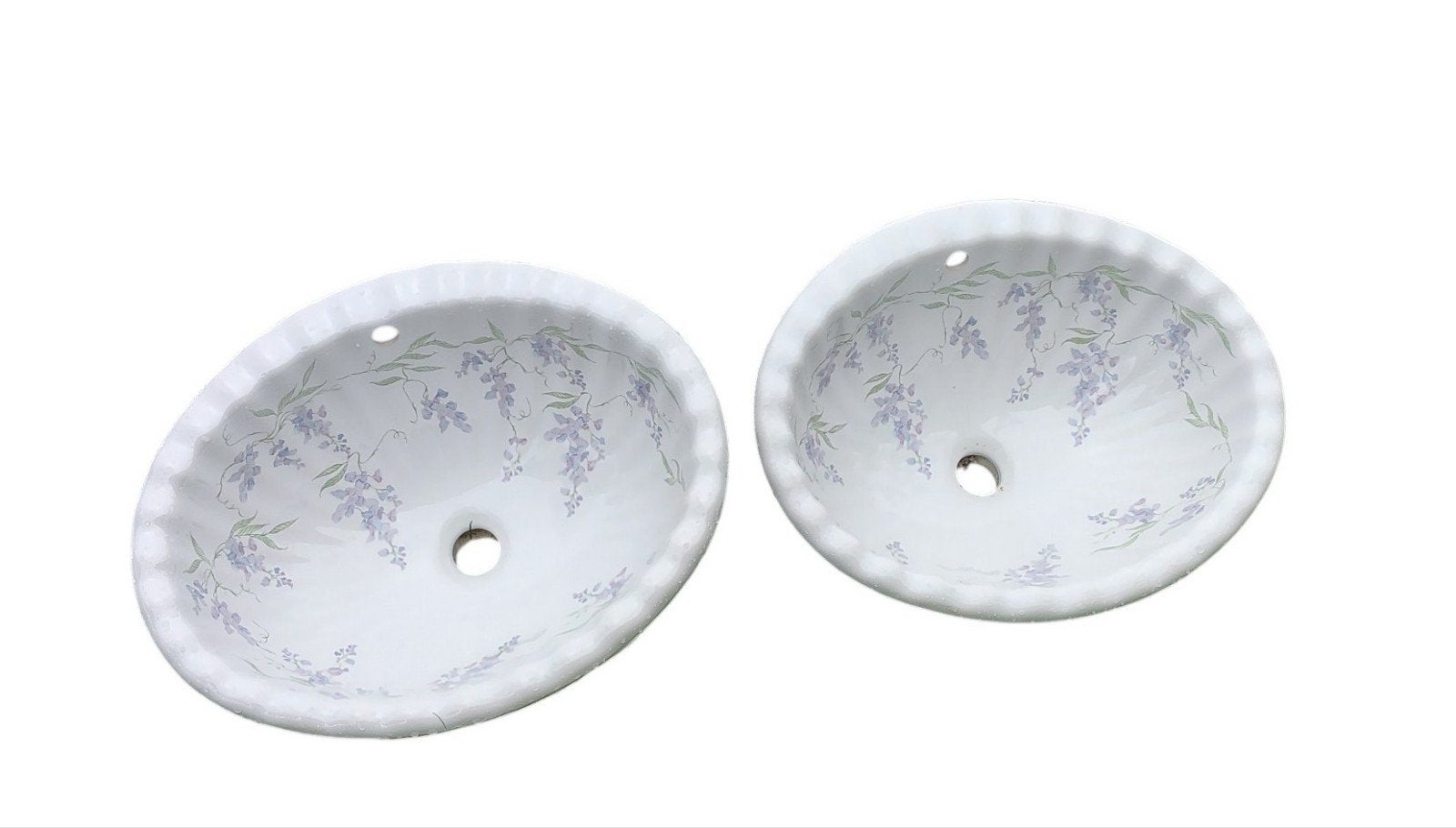 2 porseleinen lavabo/pompsteen, Ophalen