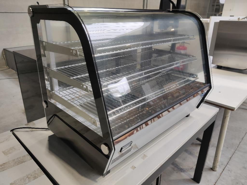 Warmhoudvitrine - 160 L - 85,6 cm - 3 Niveaus Maxima, Ophalen, Gebruikt, Overige typen