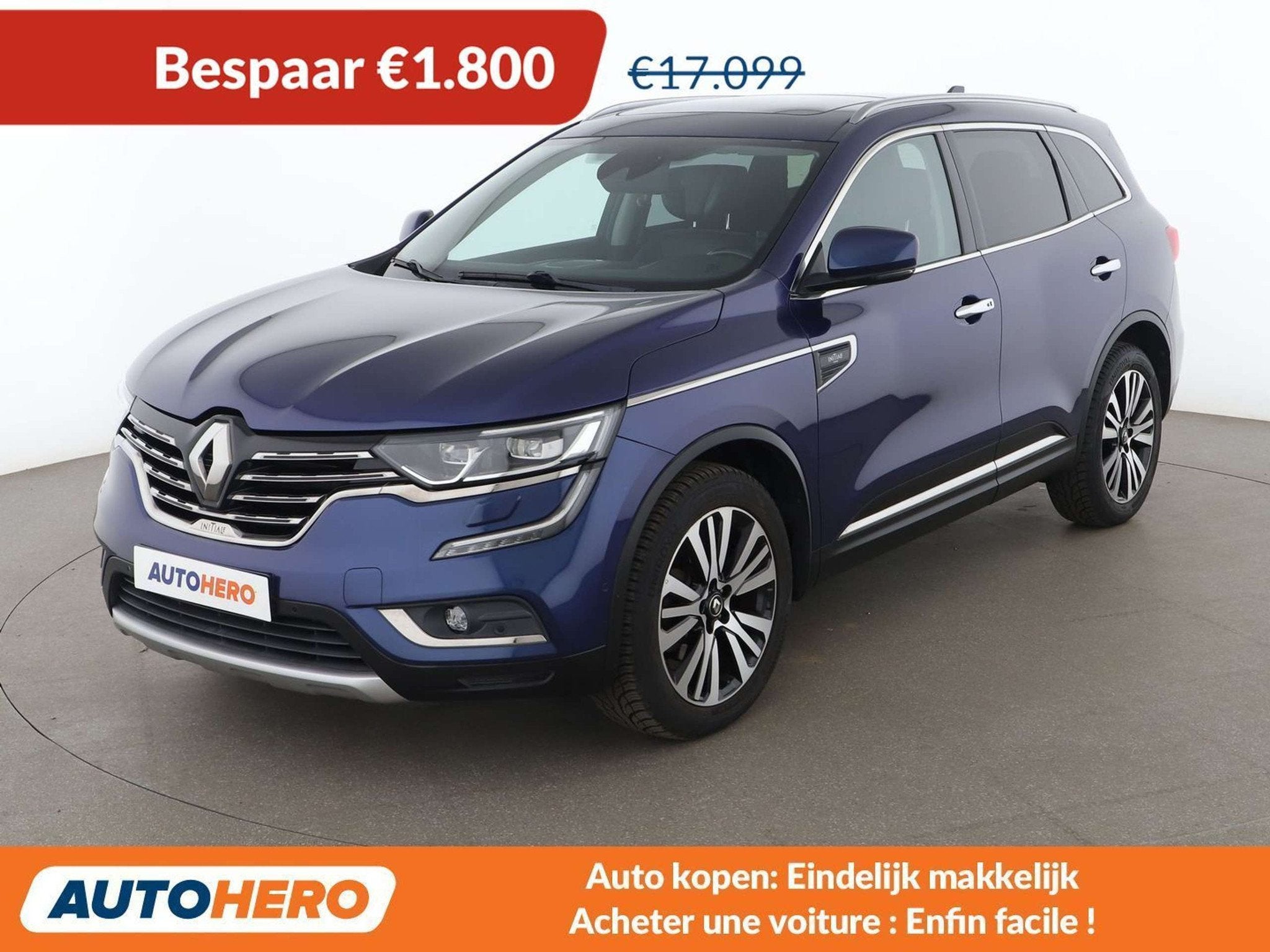 Renault Koleos 2.0 dCi Energy Initiale Paris (bj 2019), Auto's, Koleos, Blauw, Leder, 5 deurs