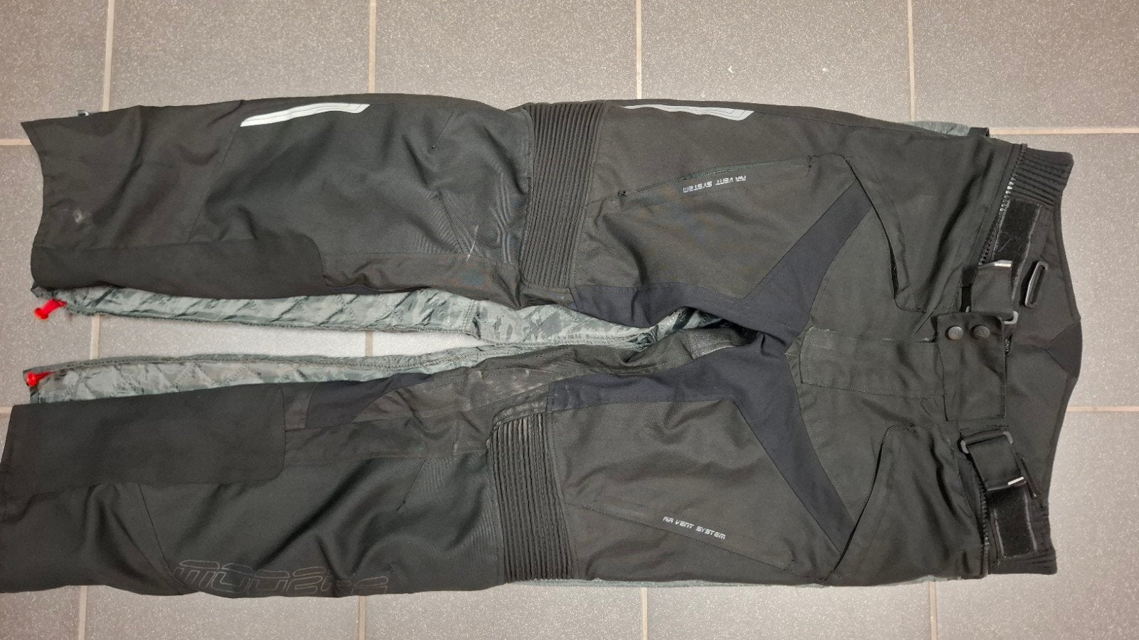 Motorbroek Modeka Clonic, Ophalen, Zwart