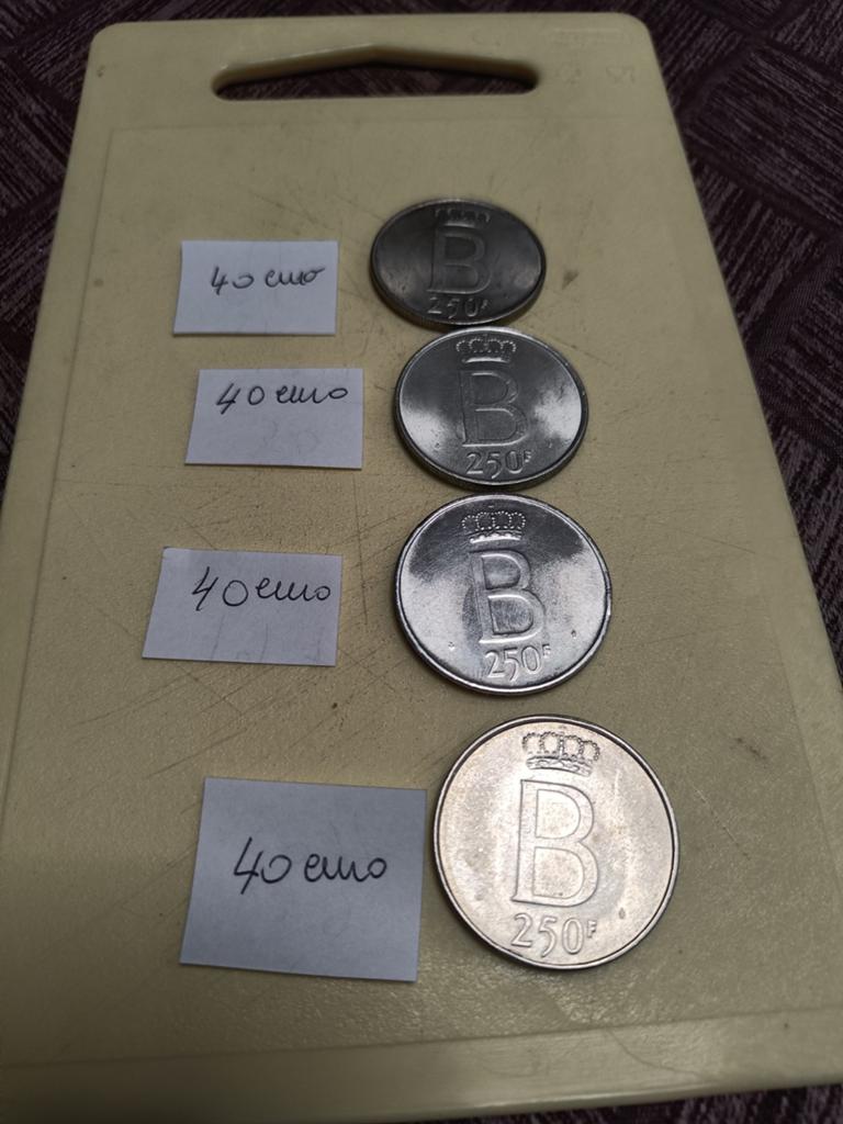 Zilver munt 250frank, Ophalen, Zilver