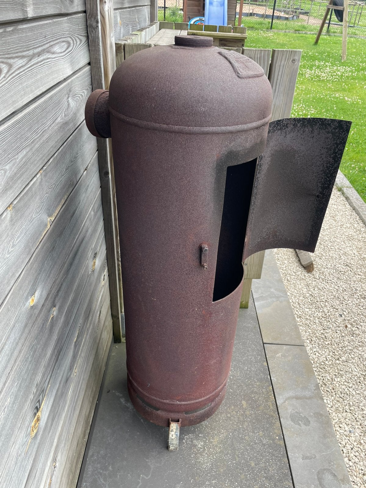 Rookton / smoker / roker Hoogte 125 cm Diameter 40cm, Tuin en Terras, Ophalen, Zo goed als nieuw