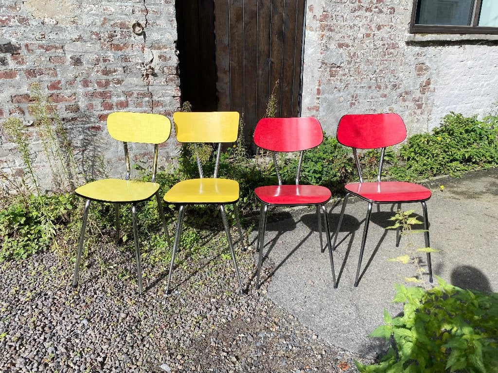 Set van Formica stoelen, Ophalen, Zo goed als nieuw, Vier, Formica