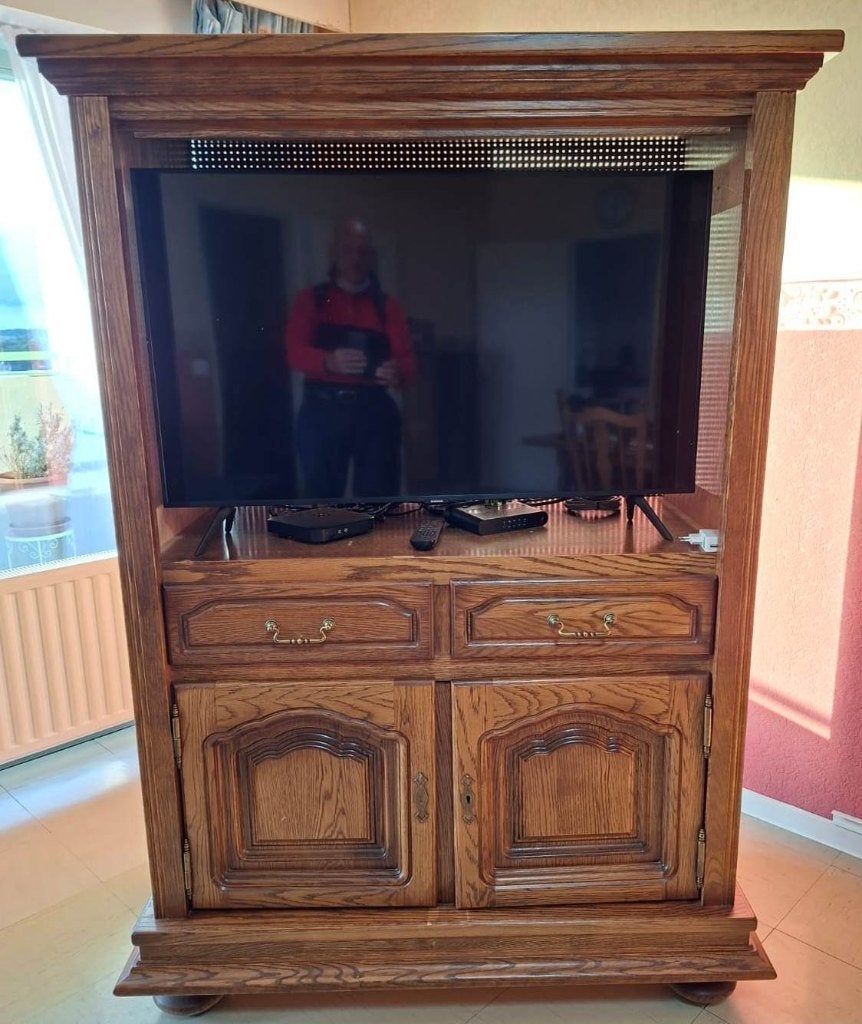 Meuble TV, Ancien, 100 à 150 cm, Utilisé, 50 à 75 cm
