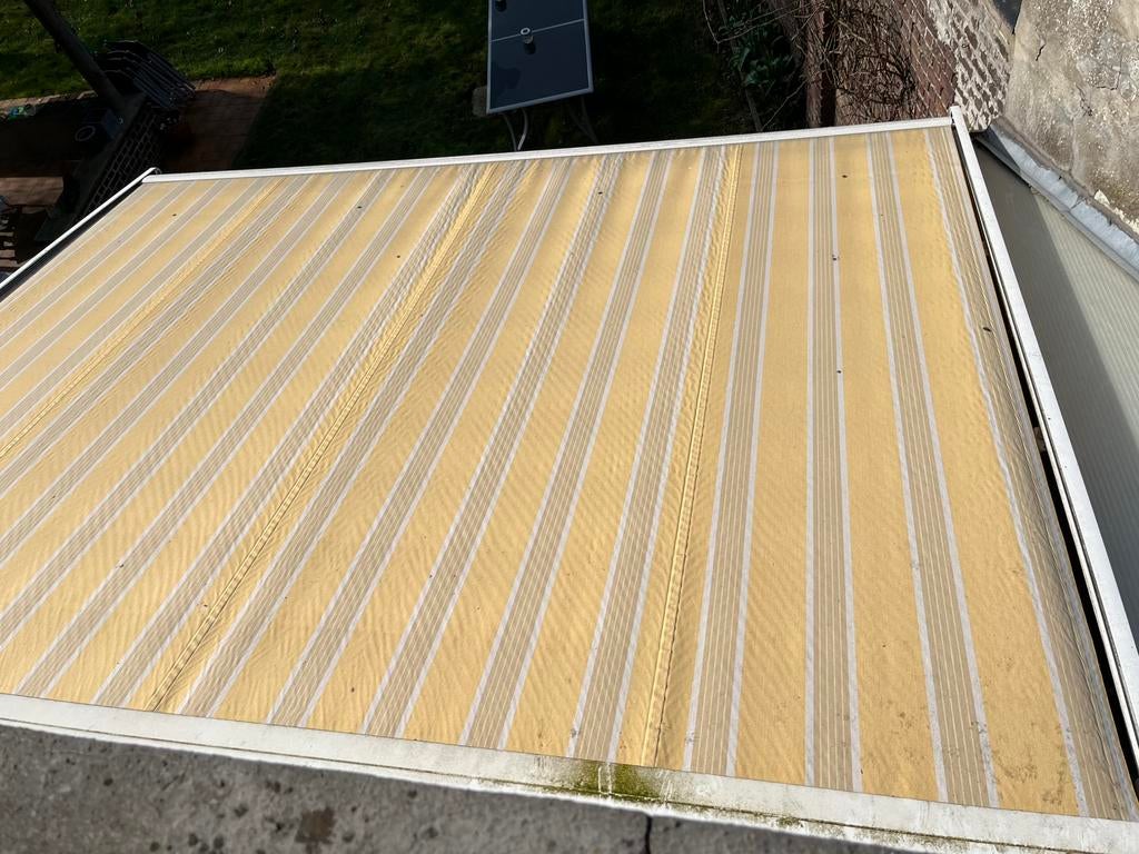 Elektrisch zonnewering voor op veranda, Tuin en Terras, Ophalen, Gebruikt, 450 cm of meer, Elektrisch