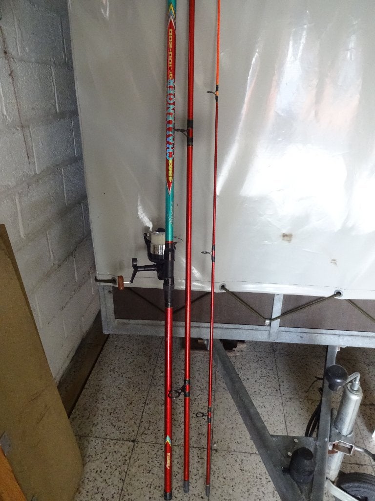 canne a peche avec moulinet, Enlèvement, Comme neuf, Moulinet