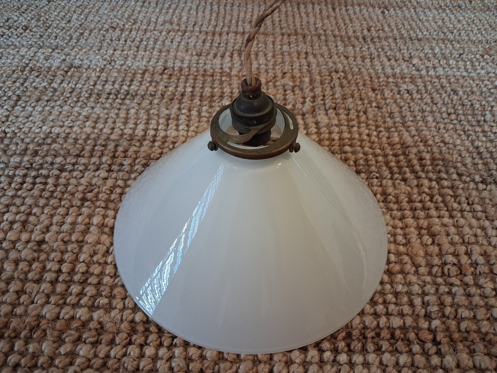 opaline lampenkap met houder, Enlèvement ou Envoi