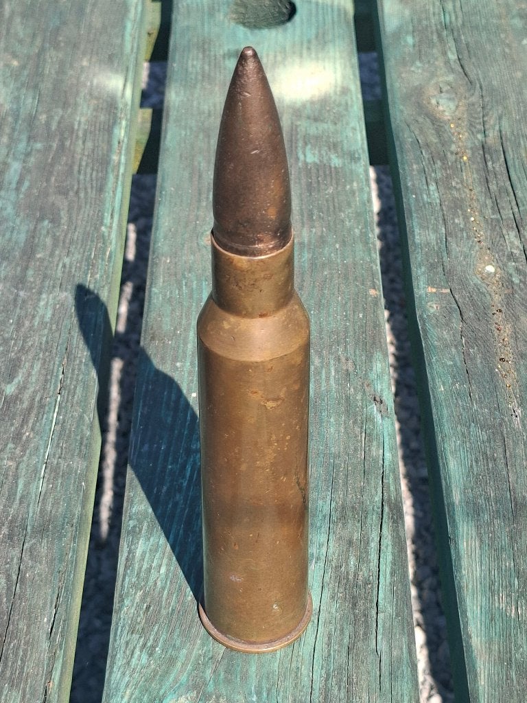 Obus 25 mm Hotchkiss antichar français 1937 INERTE, Collections, Objets militaires | Seconde Guerre mondiale, Enlèvement ou Envoi