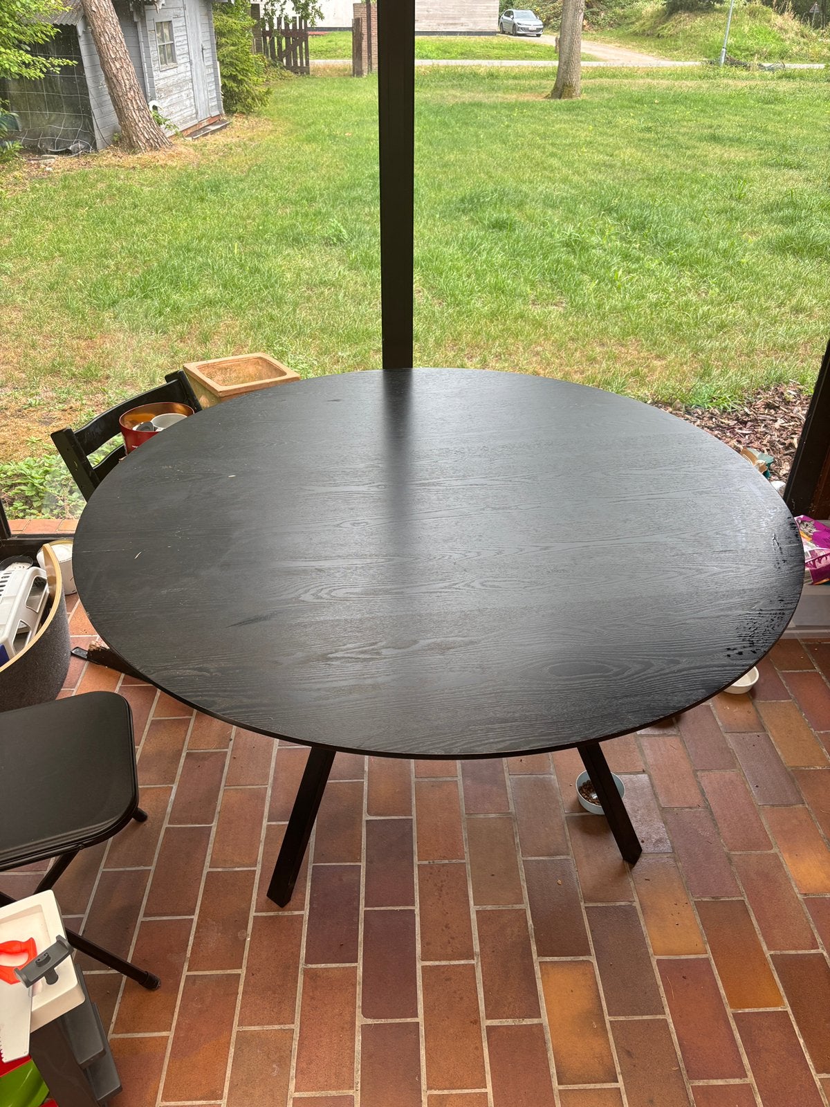 Ronde eettafel - Juntoo, Maison & Meubles, Tables | Tables à manger, 150 à 200 cm, Cinq personnes ou plus, Enlèvement, Utilisé