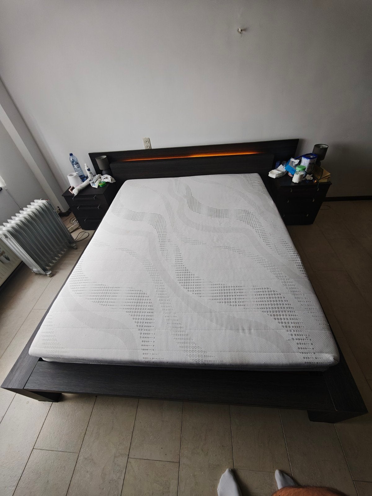 2 personen bed 160x200 met matras, Ophalen of Verzenden