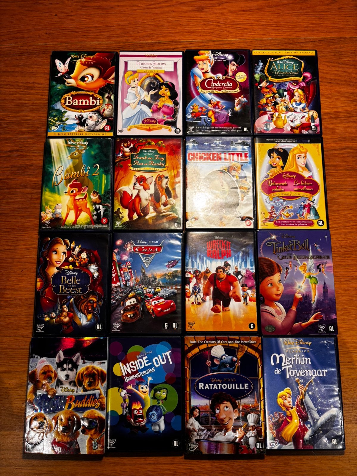 Lot 16 Disney en Pixar DVD’s, CD & DVD, Enlèvement ou Envoi, Utilisé
