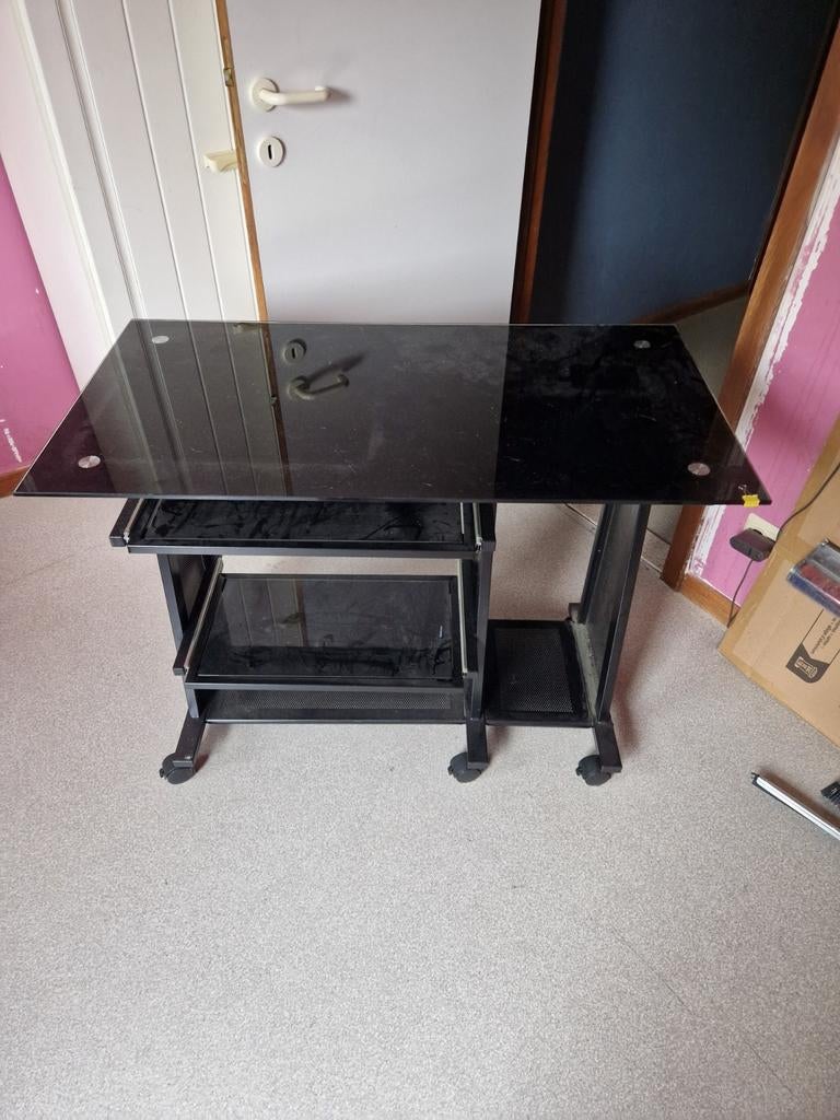 Bureau met glas., Ophalen, Glas