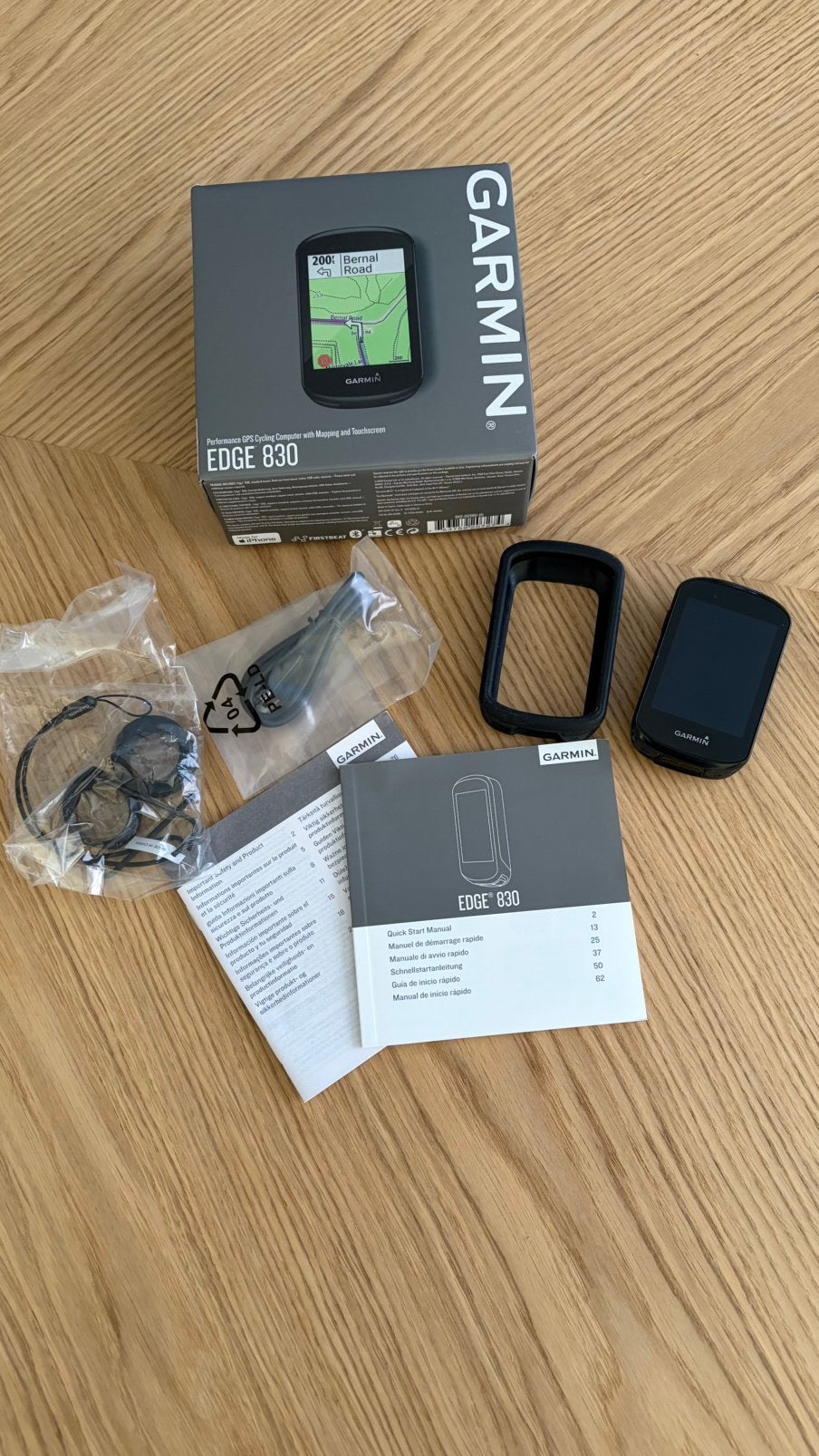 Garmin Edge 830, Ophalen, Draadloos, Gebruikt