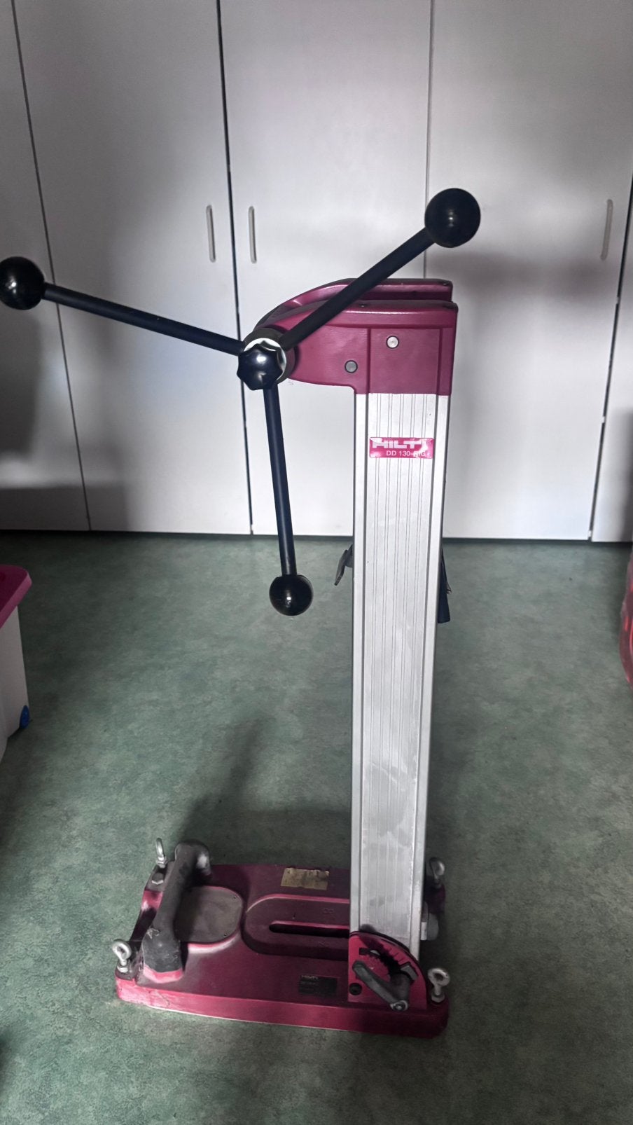 Hilti DD 130-RIG boorstatief, Ophalen, Gebruikt