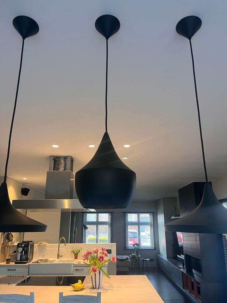 Tom Dixon Beat Fat zwart, Ophalen, Gebruikt, Rond, Metaal